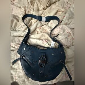 NWT Jessica Simpson Courtney Faux Leather Crossbody Handbag in Tidal Teal